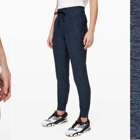 Lululemon Ready to Rulu Jogger 29" Heathered True Navy / Black Size 8 - Picture 1 of 11